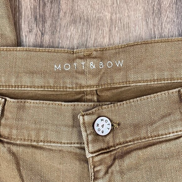 Mott & Bow Straight Jeans Distressed Khaki Sz 40x32 - Picture 2 of 10